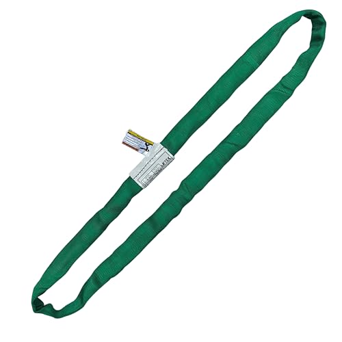 LIFTEX® | Dual Cover Polyester Lifting Round Sling | Green x 6' Endless (V:5300; C:4200; B:10600) | Made in USA | Polyester Heavy Duty Lifting Rigging Moving Towing Hoisting