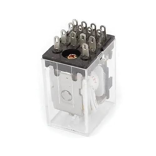 Relé de potencia HH54P AC 12V de 14 pines con interruptor de control electromagnético 4PDT