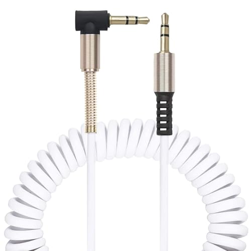 Cable de audio estéreo Jack 3.5mm en espiral, pack de 3 miniatura 3