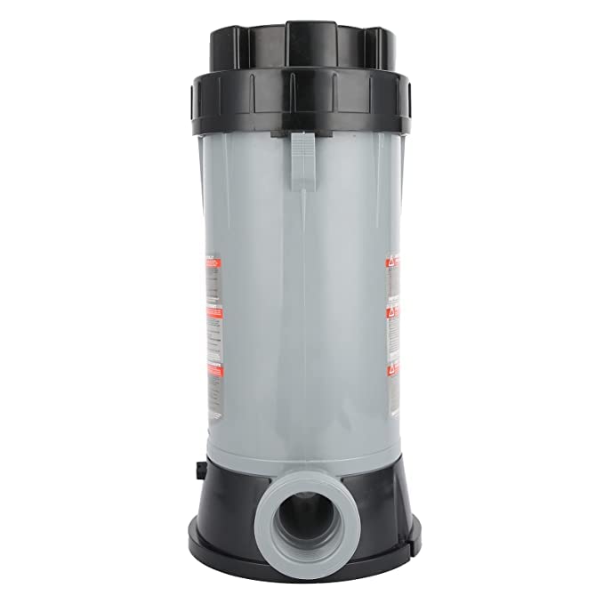 Helix Swimming Pool Chlorine Chemical Automatic Feeder, Equipment for Above Ground pools, Sturdy Garden Ponds, Easy to Use with Compatible Strong Full Low Water Level Sealing Design.