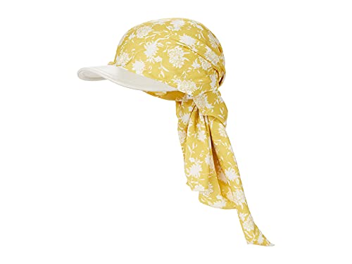 rag & bone Gia Headscarf Cap Yellow Floral One Size