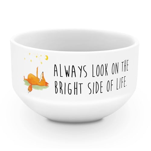 Mr. & Mrs. Panda schale Fuchs Sterne - Geschenk, Positiv, Obstschale, Schüssel, porzellanschale, Optimistisch, Müslischale, Suppenschüssel, Romantik, Mond