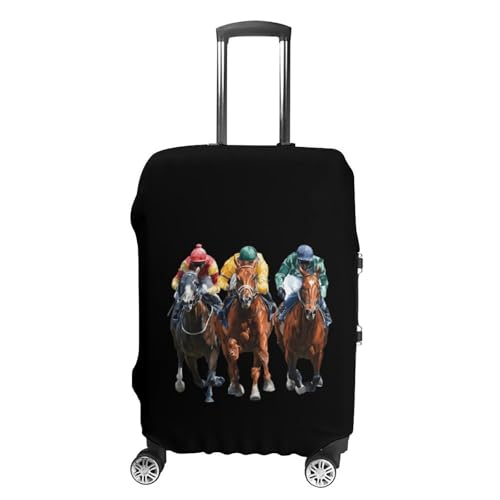 Racing Horse Funny Travel Luggage Cover Baggage Suitcase Cover Protector Skins 19-32 Inch