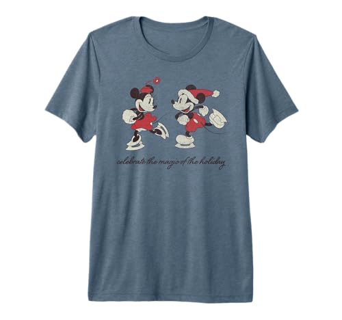 T-shirt Disney Mickey Minnie Magic Holiday vêtement de Noël imprimé