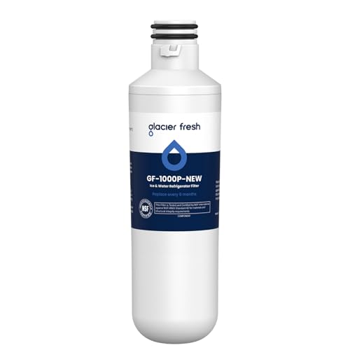 GLACIER FRESH Water Filter LT1000PC Replacement for LG Refrigerator Compatible with LG LT1000P/PC/PCS LT1000PC LT-1000PC MDJ64844601 ADQ747935 ADQ74793504 Water Filter (1 Pack)
