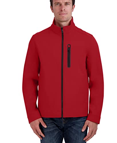Nautica Jaqueta masculina Windbreaker Softshell, resistente à água e vento, vermelha, XGG, Vermelho,