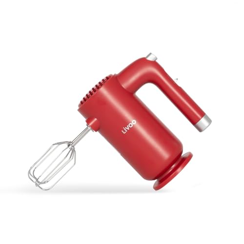 Livoo - Batidora eléctrica DOP243N - 250W, 5 velocidades, accesorios incluidos
