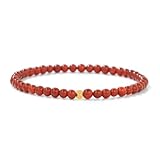 DESIGN PREMIUM : Bracelet artisanal combinant des perles de pierres naturelles de 4 mm avec d'élégantes perles d'accent en or 18 carats pour un aspect luxueux, créant un équilibre parfait entre la beauté naturelle et les détails luxueux.