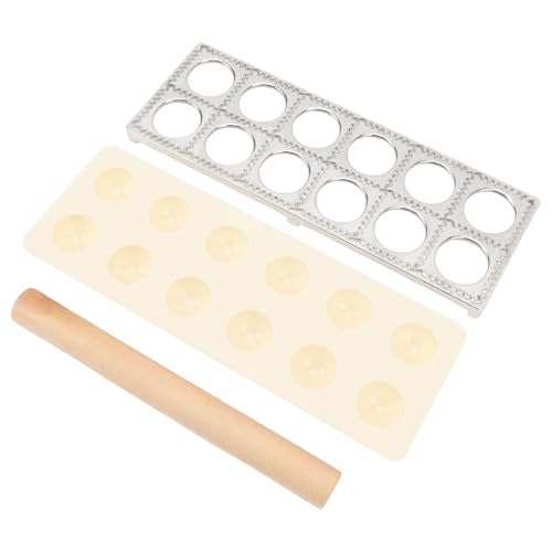 [Mattarello durevole] Presenta un mattarello in legno massiccio lavorazione facile ed efficiente di forme e dimensioni perfette di ravioli.