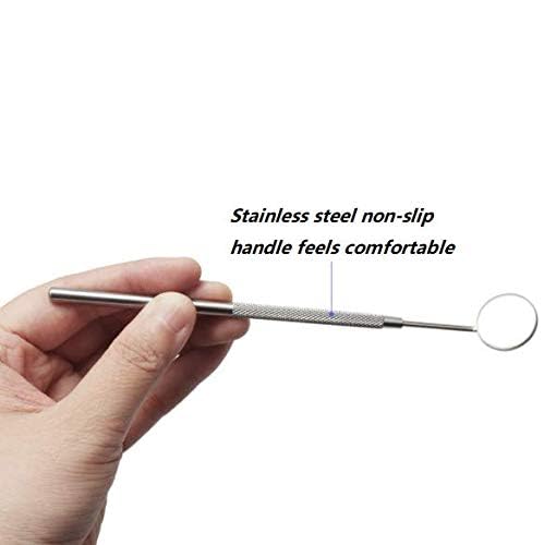 DNHCLL Makeup Mirror for Eyelash Extensions,Dental Examination Mirror Detachable Mini Mirrors Stainless Steel Beauty Tools for Observing Small Details 3