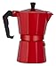 Zaparzacz do espresso 3 filiżanki / 6 filiżanek włoski typ garnek do mokka ekspres do kawy zaparzacz do kawy kuchenka do domu biura (kolor: Czerwony, rozmiar: 6 filiżanek)