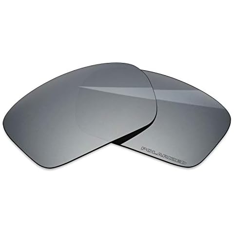 BlazerBuck Anti-salt Polarized Replacement Lenses for Oakley Triggerman Sunglass OO9266 - Silver Chrome Cover