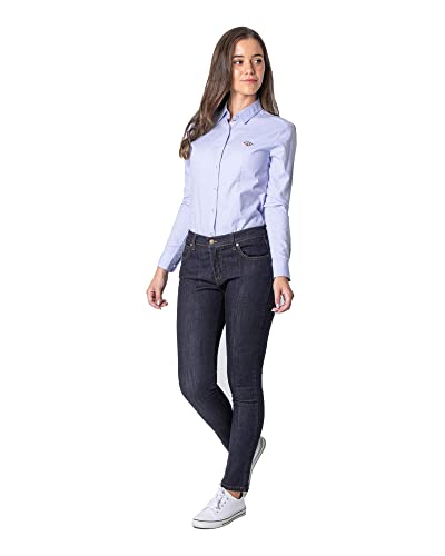 SPAGNOLO Pantalon Pitillo Azul para Mujer