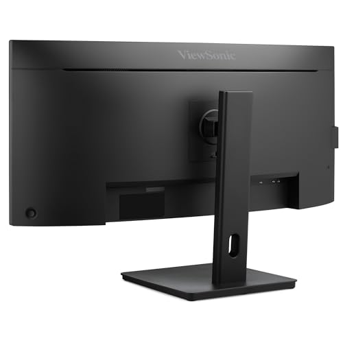 Image of ViewSonic VG3409C 34 Inch 1440p Ultrawide Monitor, Curved VA Display with 120Hz for Smooth Home and Office Productivity, Advanced Ergonomics, 96W USB-C, RJ45, HDMI, and DisplayPort Inputs