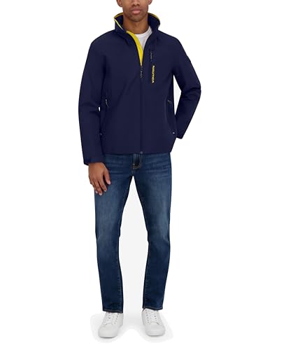 Image of Nautica Men's Lightweight Sailing Jacket - Waterproof & Windproof, Breathable