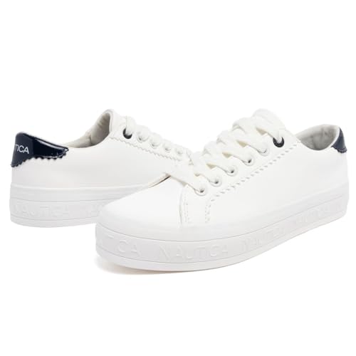 Image of Nautica Women Fashion Sneaker Lace-Up Tennis Casual Shoes for Ladies