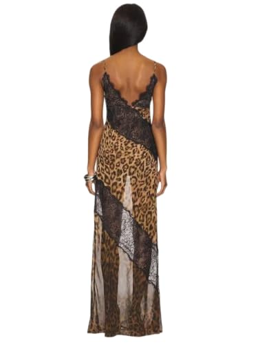Robe fluide imprimé léopard à bretelles parfaite pour un cocktail chic en bord de mer - 6