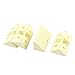Ruilogod Pokrywa plactic Meble Szafka kątowa Łącznik Wspornik 4Pcs Żółty