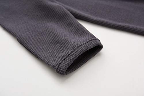 Teach Leanbh Baby Boys Girls Footed Pajamas with Mittens Cotton Long Sleeve Snap-up Romper Jumpsuit Sleep and Play3