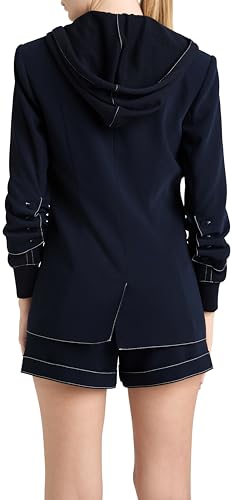 Cinq à Sept Women's Contrast Topstitch Hooded Khloe Blazer2