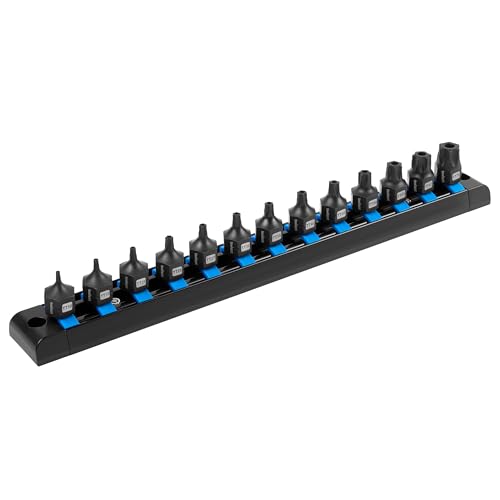 Image of toolant 3 /8 inchdrive impact torx bit socket set 13PCS,Hex Drive,TT10-TT70, S2 Steel Air Drive Torx Socket set,Impact Grade,Anti-Roll Design