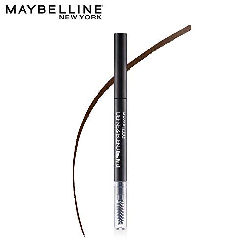 Maybelline New York Brow Pencil, With Spoolie, Long-lasting and Natural-looking Results, Define & Blend Brow Pencil, Natural Brown, 0.16 g - Image 6