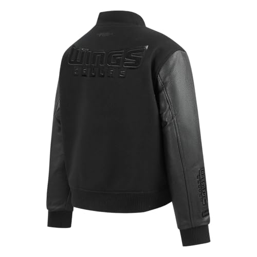 Image of Pro Standard Womens WNBA Classic Triple Black Varsity Jacket