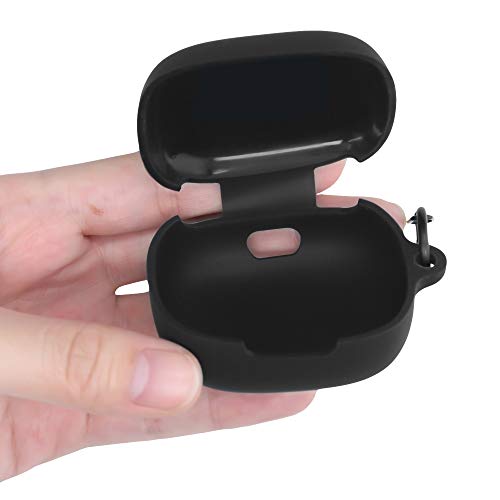 kwmobile case compatibel met JBL Live Pro Plus - Hoesje voor oordopjes in zwart - Image 3