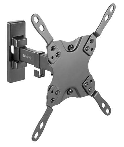TECHLY 109160   Soporte de Pared Universal con 2 Ranuras para TV LED LCD de 13 42 Pulgadas, Negro