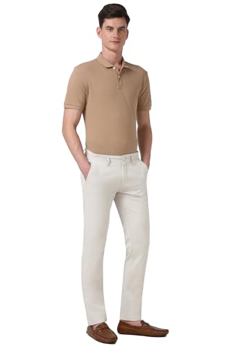 Image of Peter England Men's Skinny Fit Mid Rise Premium Casual Trouser Chinos