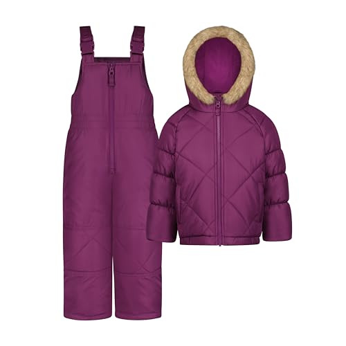 Osh Kosh Girls' Ski Jacket and Snowbib Snowsuit Outfit Set