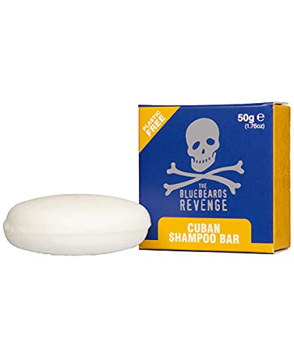 The Bluebeards Revenge, Cuban Solid Shampoo Bar For Men's Hair, No Plastic Waste And Vegan Friendly, 50 g