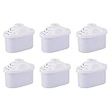 Contenido del envío: 6 cartuchos de filtro de agua, tiempo de funcionamiento por filtro de agua aprox. 1 mes (aproximadamente 100-150 litros de agua)