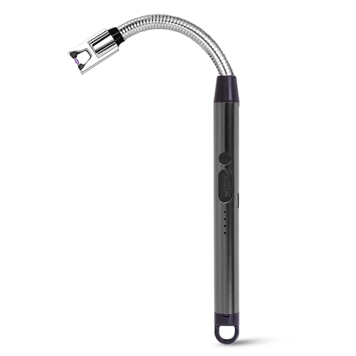 Image of SOLARA C-Type Rechargeable Plasma Gas Lighter Electric, USB Charging, 360 Flexible & Windproof, 400 Uses Per Charge, Multipurpose Lighter for Kitchen, Pooja, BBQ & Candles, 1-Year Warranty