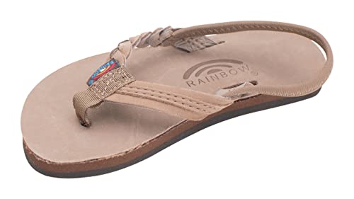 Image of Rainbow Sandals Kid's Single Layer Premier Leather Flirty Braidy