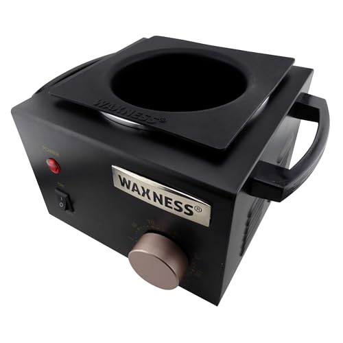 Image of Waxness WN-5001 Elite-Series Professional Wax Heater - Black, 1 lb Capacity, Electronic Temperature Control, 150W, for Professional Use