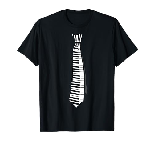 Piano Pianiste Cravate drôle de clavier T-Shirt
