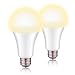 2700K Soft White, YAMAO 2PK A21 3-Way LED Light Bulb 50w/100w/150w Equivalent 800/1500/2200lumens CRI 80+ (2700K | 2PACK)