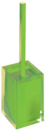 Image of Gedy Rainbow Stylish Square Toilet Brush Holder, Green