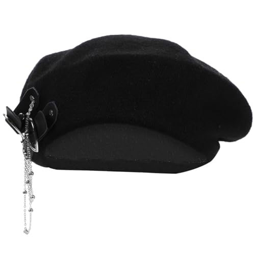 Opiniones de Boinas para Mujer Top 10. 47 Boina Francesa Mujer, Sombrero De Sol Transpirable, Estilo Vintage, Talla ÚNica Para Cabeza 55-57CM, Ideal Para Viajes Y Vacaciones, Color Negro