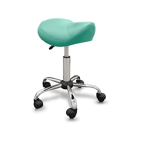 QUIRUMED Ergonomic Pony Stool with Swivel Wheels Cover