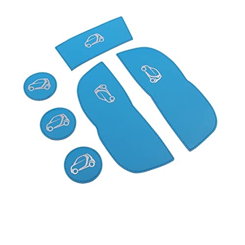 Decoración interiores Smart 453 con alfombrillas de cuero elegante para puertas Fortwo Forfour