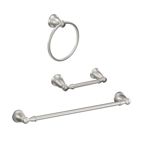 MOEN Banbury 3-Piece Bath Accessory Kit in Brushed Nickel