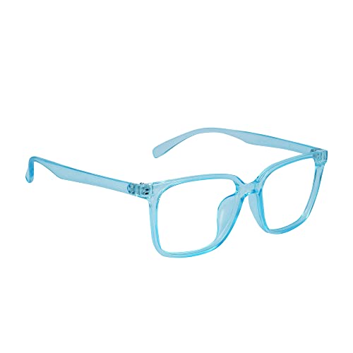 Dervin Blue Light Blocking Glasses Gaming Filter Transparent Square Eyeglasses for Eye Protection Men and Women, Computer/Tablet/Laptop/Mobile/TV, Anti-blue & Anti eyestrain