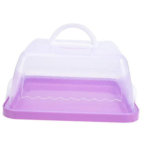 Mikinona Portable Cake Carrier with Lid and Handle Plastic Cake Container Holder for Easy Transport for Cakes and Pastries and Lightweight Design