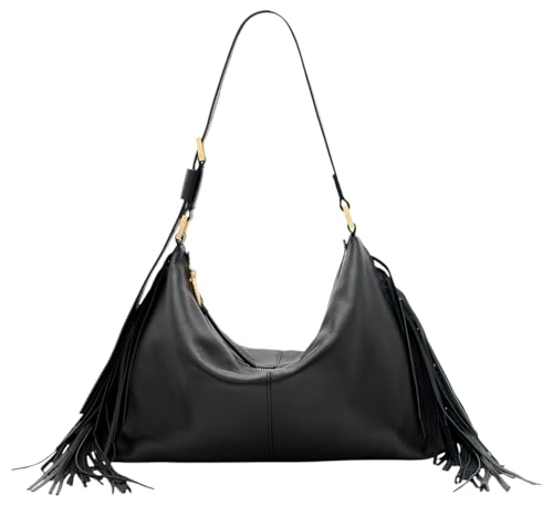 Edbury Fringe Bag, Black