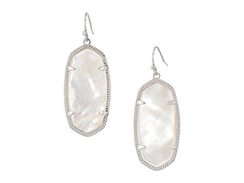 Kendra Scott Elle Drop Earrings for Women, Fashion Jewelry, Rhodium-Plated, Ivory Mother of Pearl Kendra Scott Elle Drop Earrings for Women, Fashion Jewelry, Rhodium-Plated, Ivory Mother of Pearl