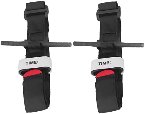 1 Pair Emergency Food Supply Injury Spinning Tourniquet Quick Release Emergency Stop Bleeding Belt for Outdoor Sports Camping Hiking Injury Spinning Tourniquet