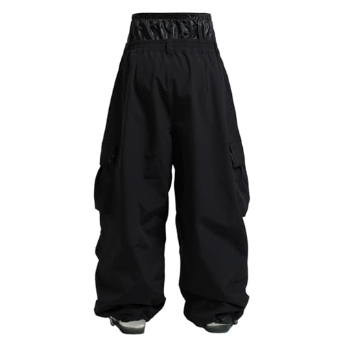 GSOU SNOW Women Men Ski Pants Snowboard Pants Super Baggy Snowboarding Loose Snow Sport Insulation Waterproof Windproof