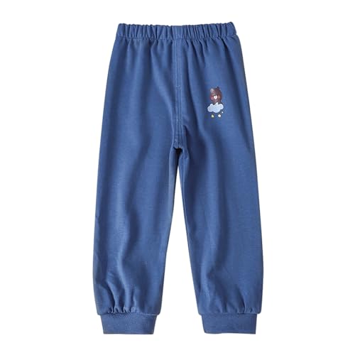 Betadog Toddler Girls Boys Sweatpants Kids Casual Athletic Pull-On Cotton Jogger Pants Boys (Dark Blue, 3-4 Years)2